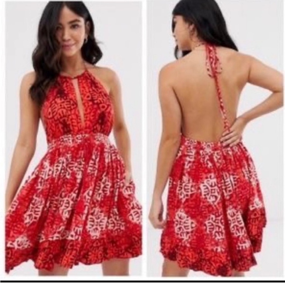 Free People Beach Day Halter Dress